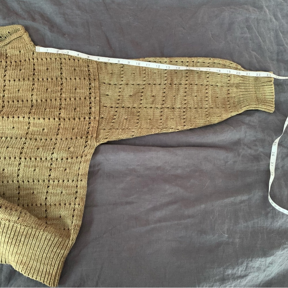 Moss Windowpane Sweater - Picture 7 of 7